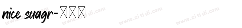 nice suagr字体转换